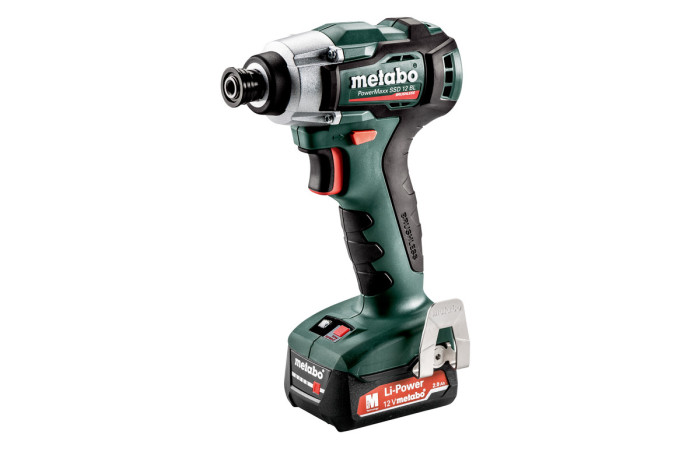 Аккумуляторный ударный гайковерт Metabo PowerMaxx SSD 12 BL (601115500)