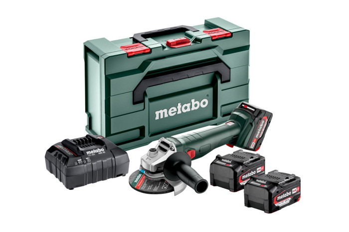 Аккумуляторная угловая шлифмашина (болгарка) Metabo W 18 L 9-125 Quick Set (602249960)