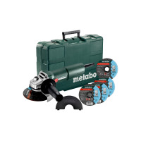 Кутова шліфувальна машина (болгарка) Metabo W 750-125 Set (603605680)