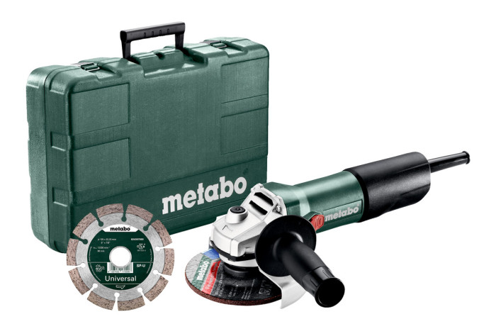 Кутова шліфувальна машина (болгарка) Metabo W 850-125 Set (603608510)