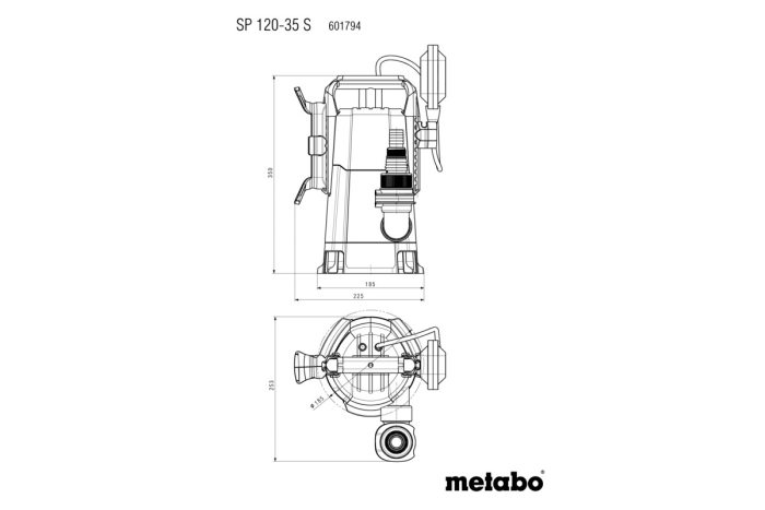 Погружной насос для грязной воды Metabo SP 120-35 S (601794000)