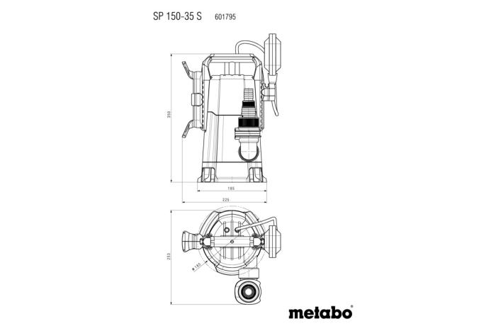 Погружной насос для грязной воды Metabo SP 150-35 S (601795000)