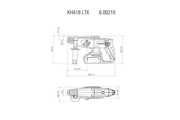 Акумуляторний перфоратор KHA 18 LTX (600210890)